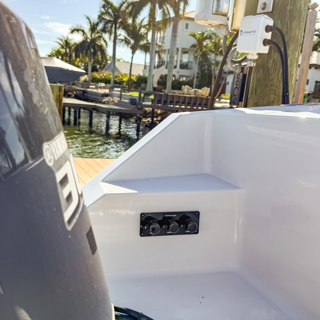 Flush Port Reroute - Black Acrylic