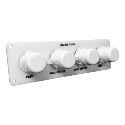 Flush Port Reroute - White Acrylic